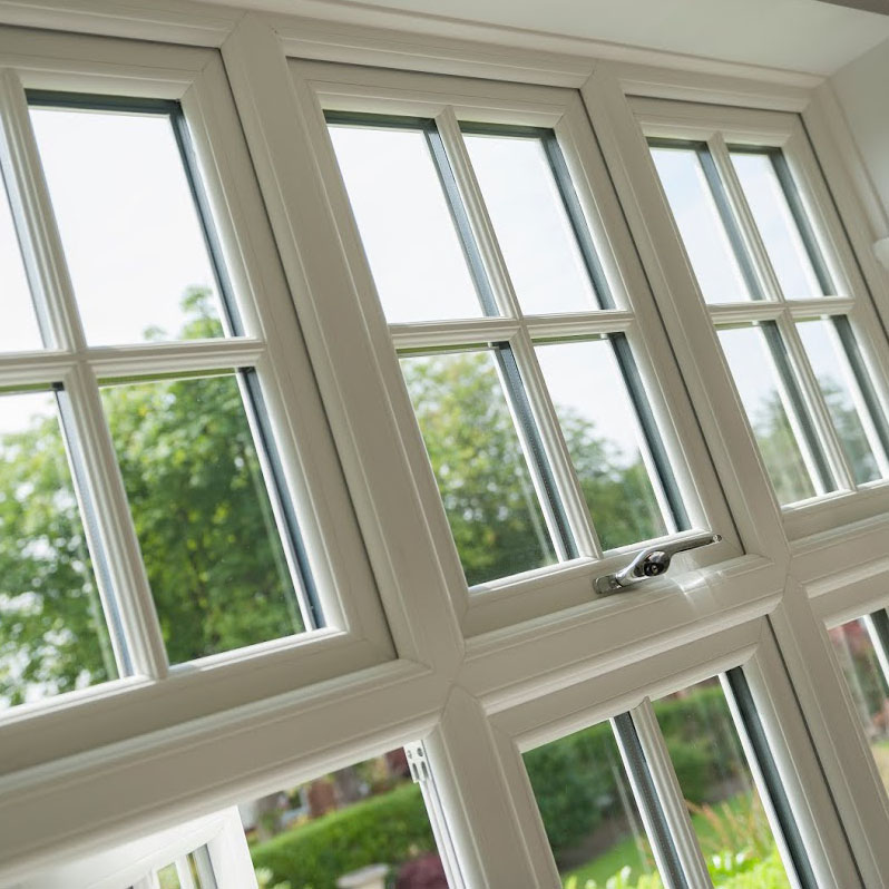 sculpted casement window